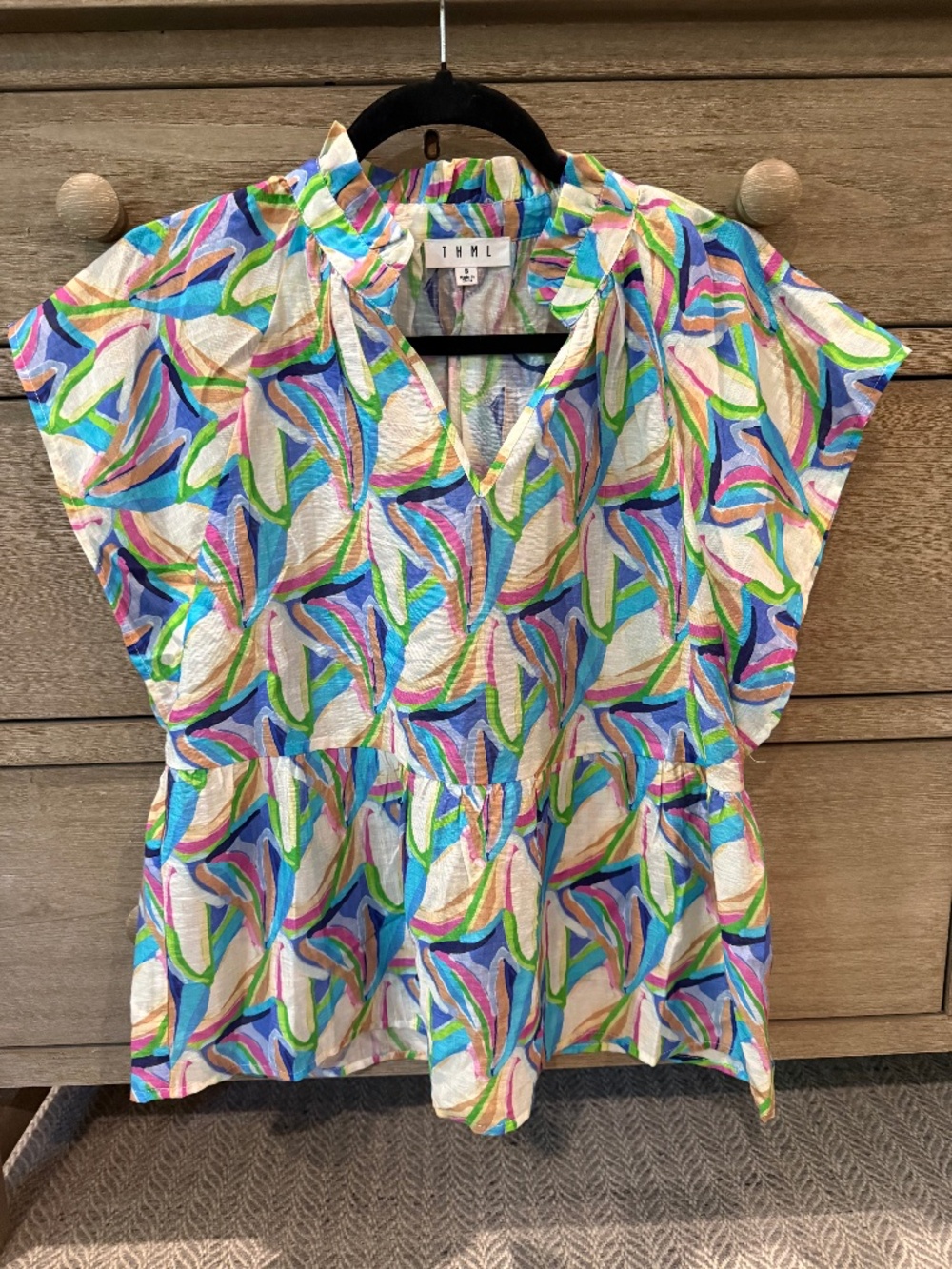 THML Multicolor Abstract Print Blouse